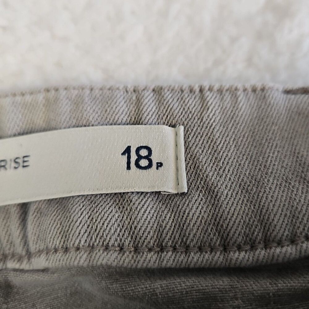 J. Jill Denim High Rise Cropped Pull On Jeans Womens Size 18 P Petite Light Gray - Picture 2 of 11